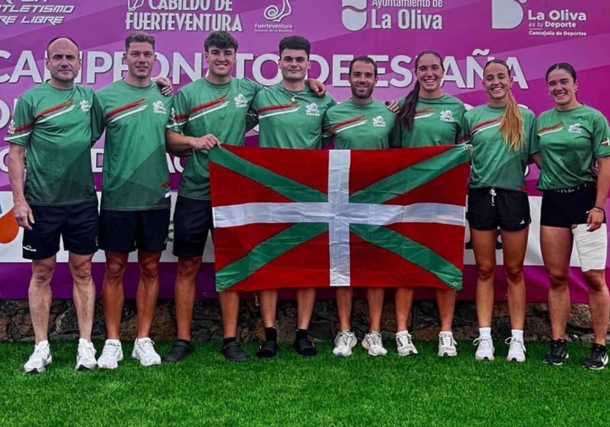 Imanol Egidazu e Iñigo Egidazu, en el Campeonato de Tenerife de Combinada con la selección vasca.
