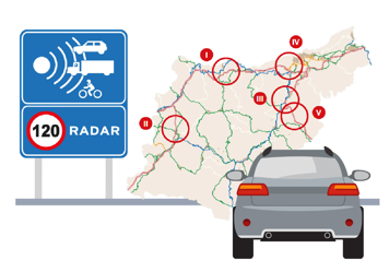 Las multas por velocidad repuntan un 15% en Gipuzkoa