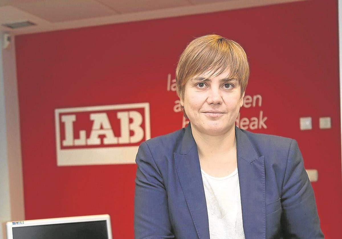 Ainhoa Etxaide fue secretaria general de LAB entre 2008 y 2017.