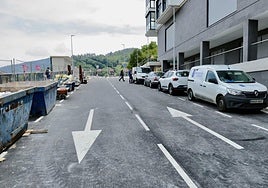 La apertura del vial de Errekatxu posibilita la entrada desde Arane hasta Bista Eder y Txikito de Eibar.