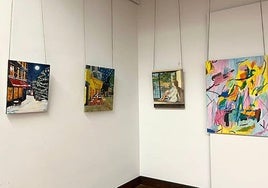 Barrena kultur etxean ikusgai dauden koadroetako batzuk.