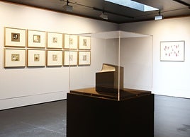 Manolo Gil margolaria eta Jorge Oteiza, aurrez-aurrez Alzuzan