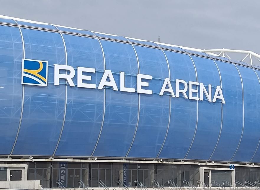 El Estadio de Anoeta, todavía con el rótulo de su antiguo patrocinador