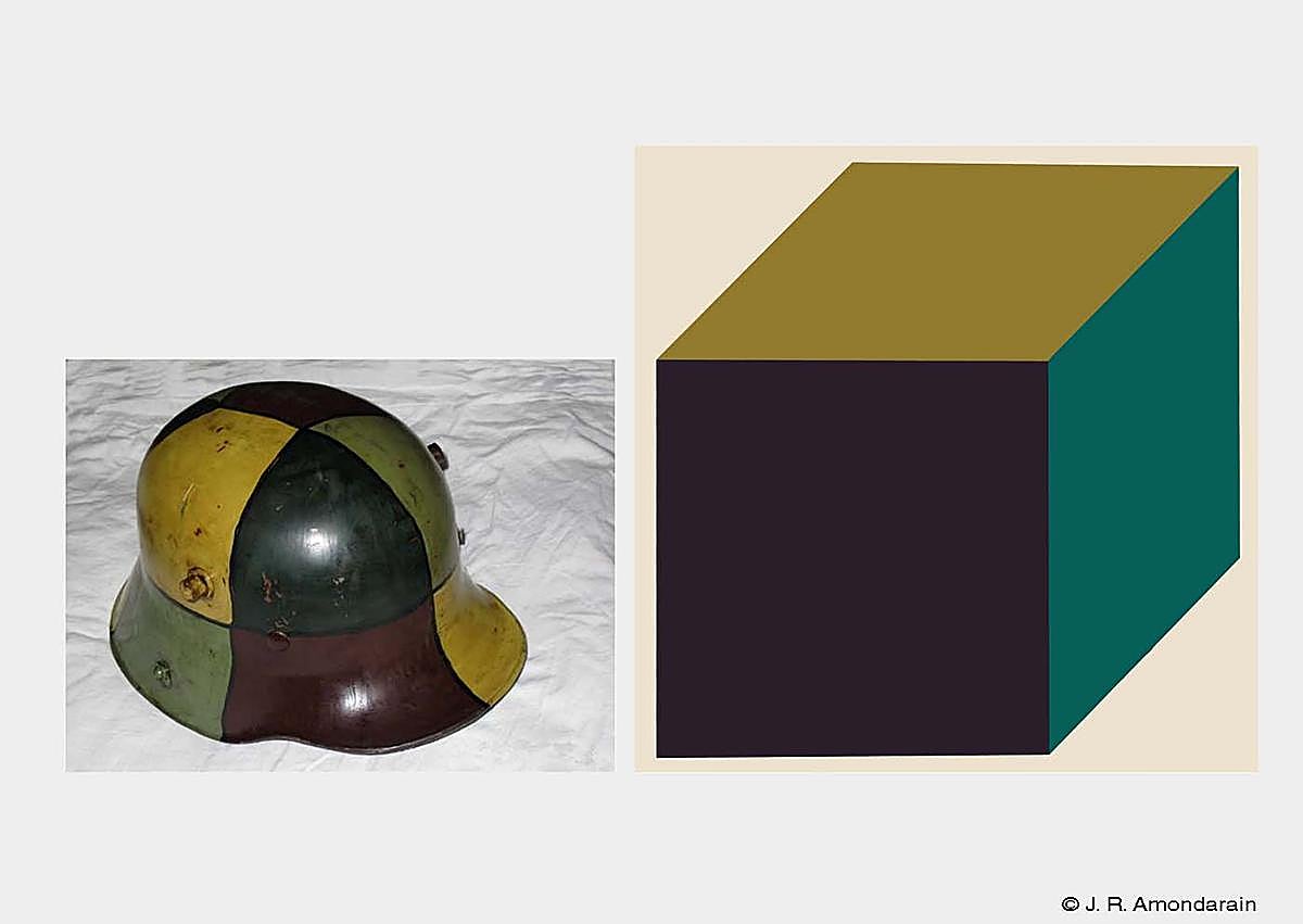 Imagen secundaria 1 - Arriba, una fotografía de Maider López. En medio, la obra de Amondarain. Sobre estas líneas, la pieza de Ángela de la Cruz.