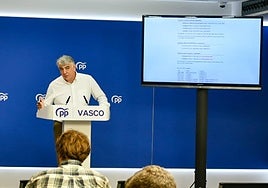 De Andrés, en la comparecencia de hoy en Vitoria