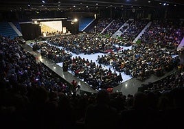 Anaitasuna kiroldegian egin zen 2023ko finaleko irudia.