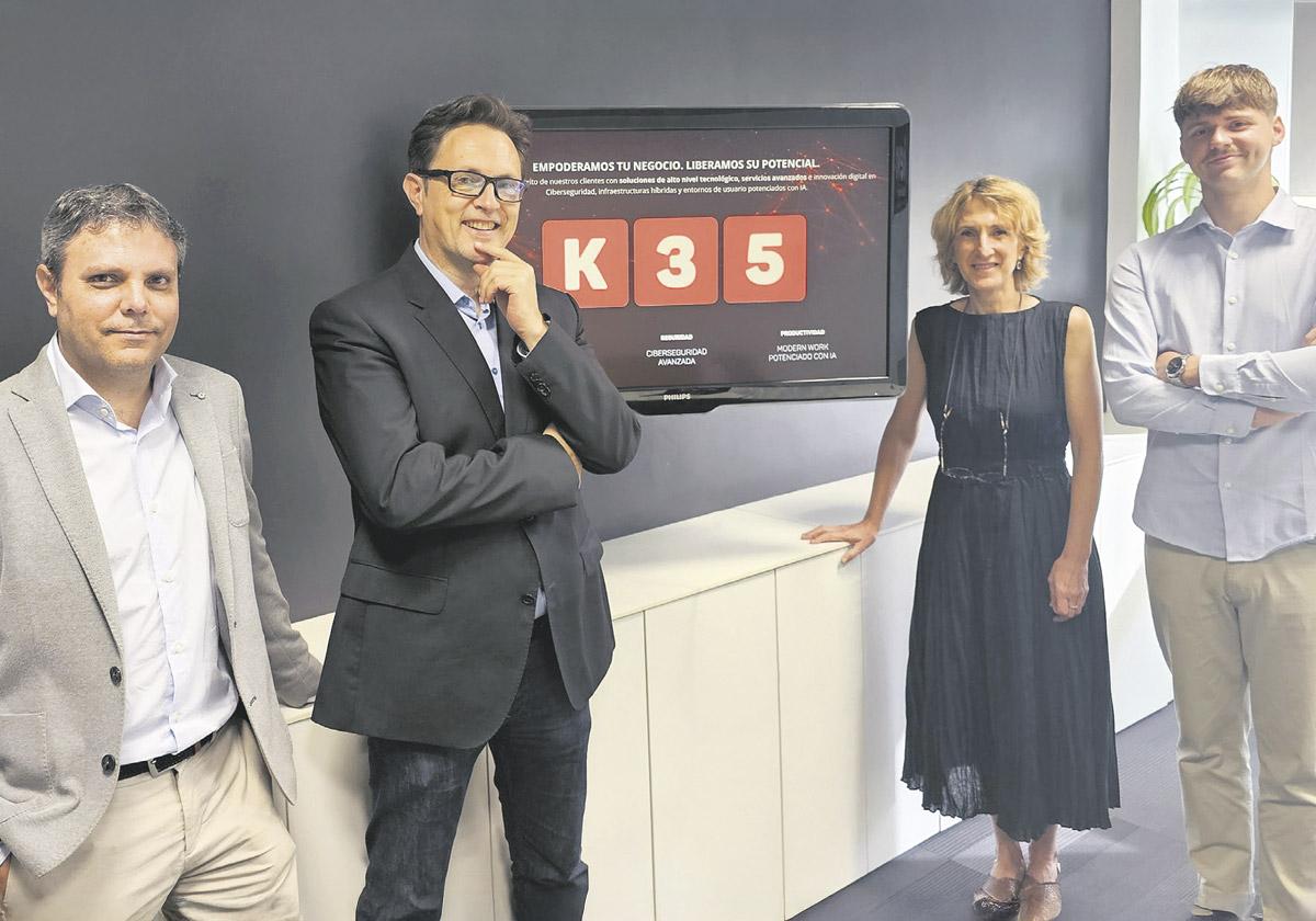Creadores de K35. En la imagen, algunos de los componentes del equipo que ha ideado esta solución