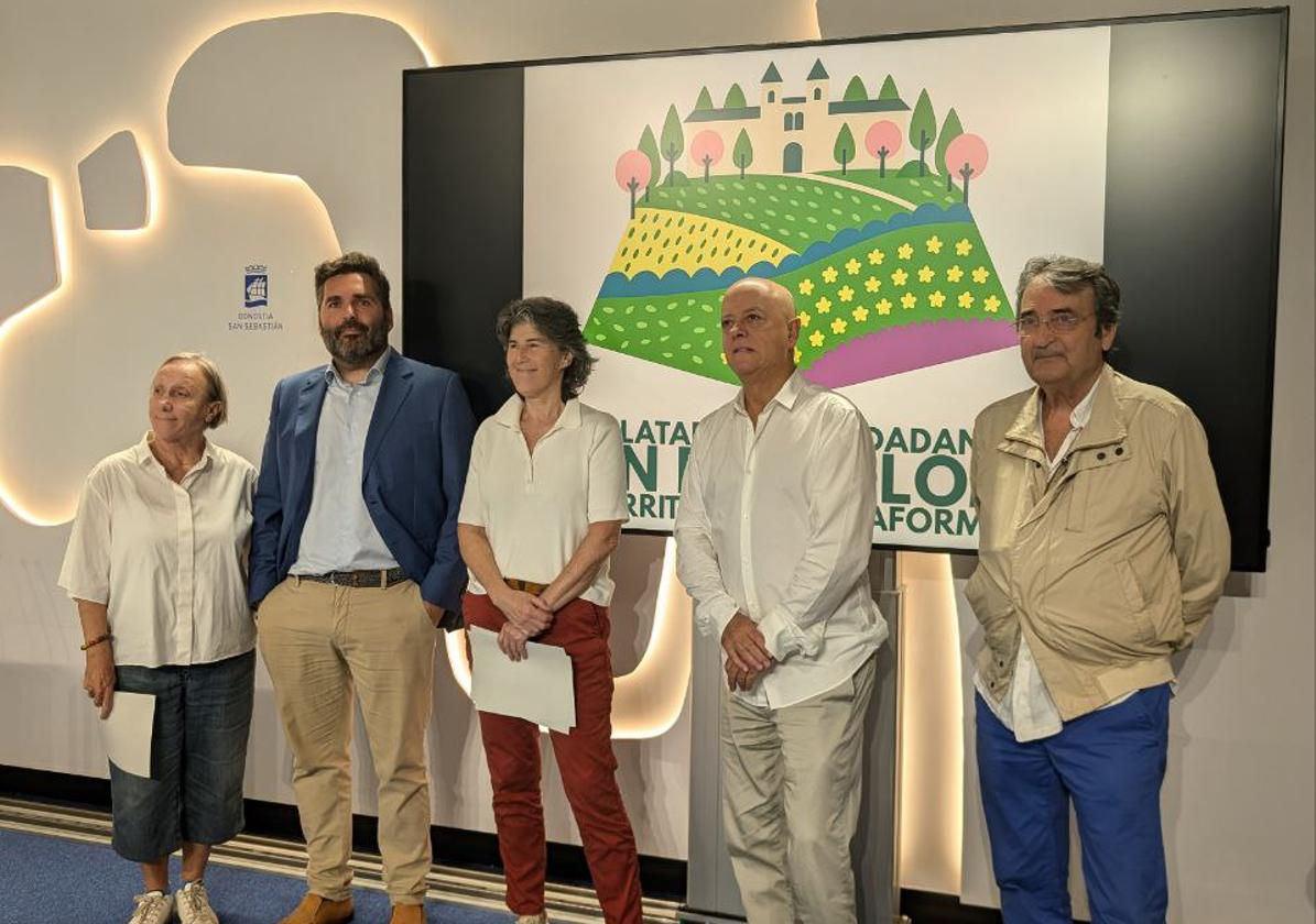 Rueda de prensa de la Plataforma Ciudadana San Bartolomé (PCSB) este jueves