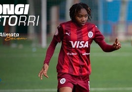 El anuncio con el que el Eibar ha dado a conocer el fichaje de Alimata Belem hasta junio de 2027.