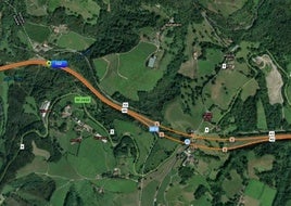Dos heridos por la colisión de dos coches en la AP-8 en Zumaia
