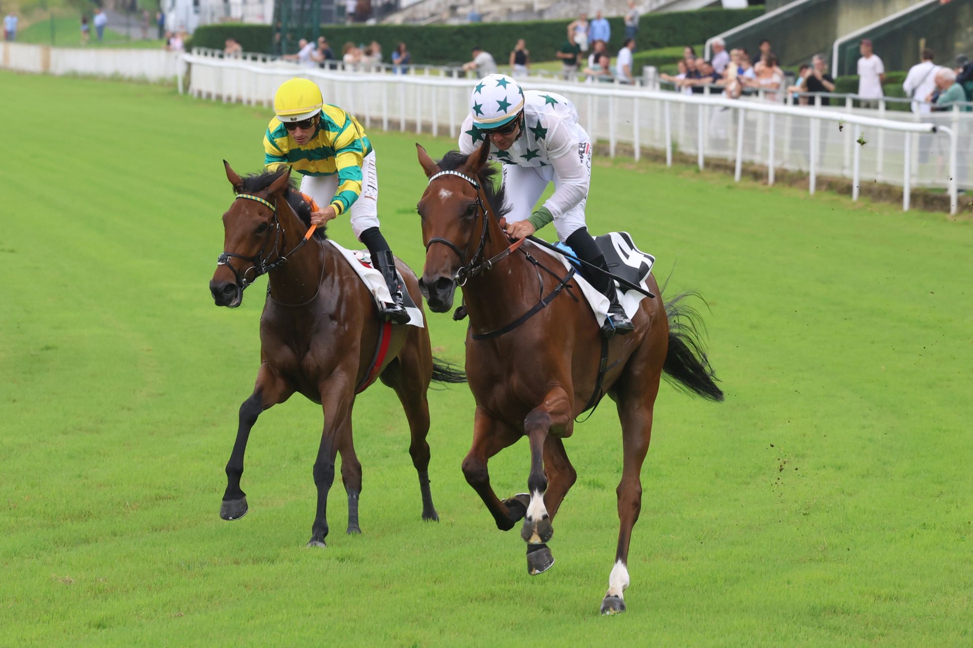 Carrera de caballos en el hipódromo de San Sebastián