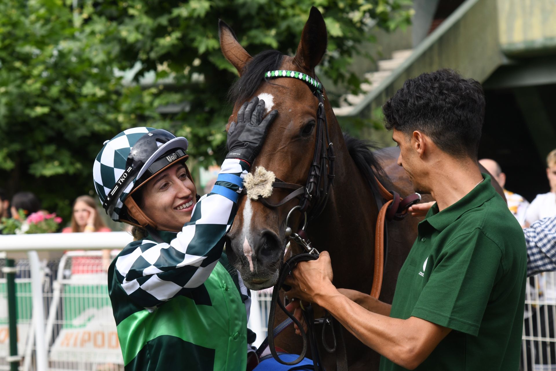 Carrera de caballos en el hipódromo de San Sebastián