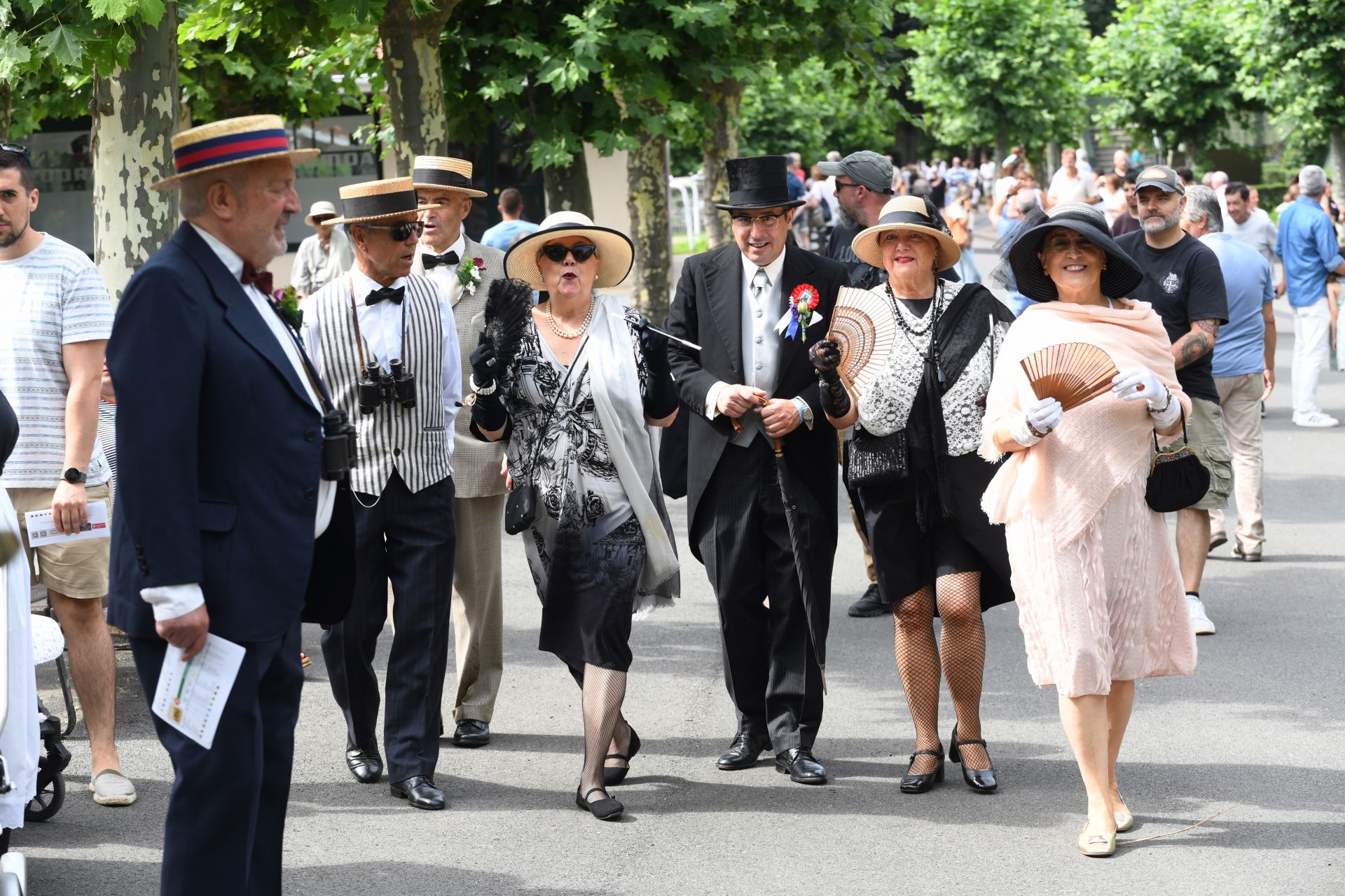 Carrera de caballos en el hipódromo de San Sebastián