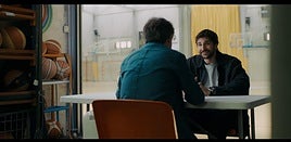 Ricky con Évole durante la entrevista.