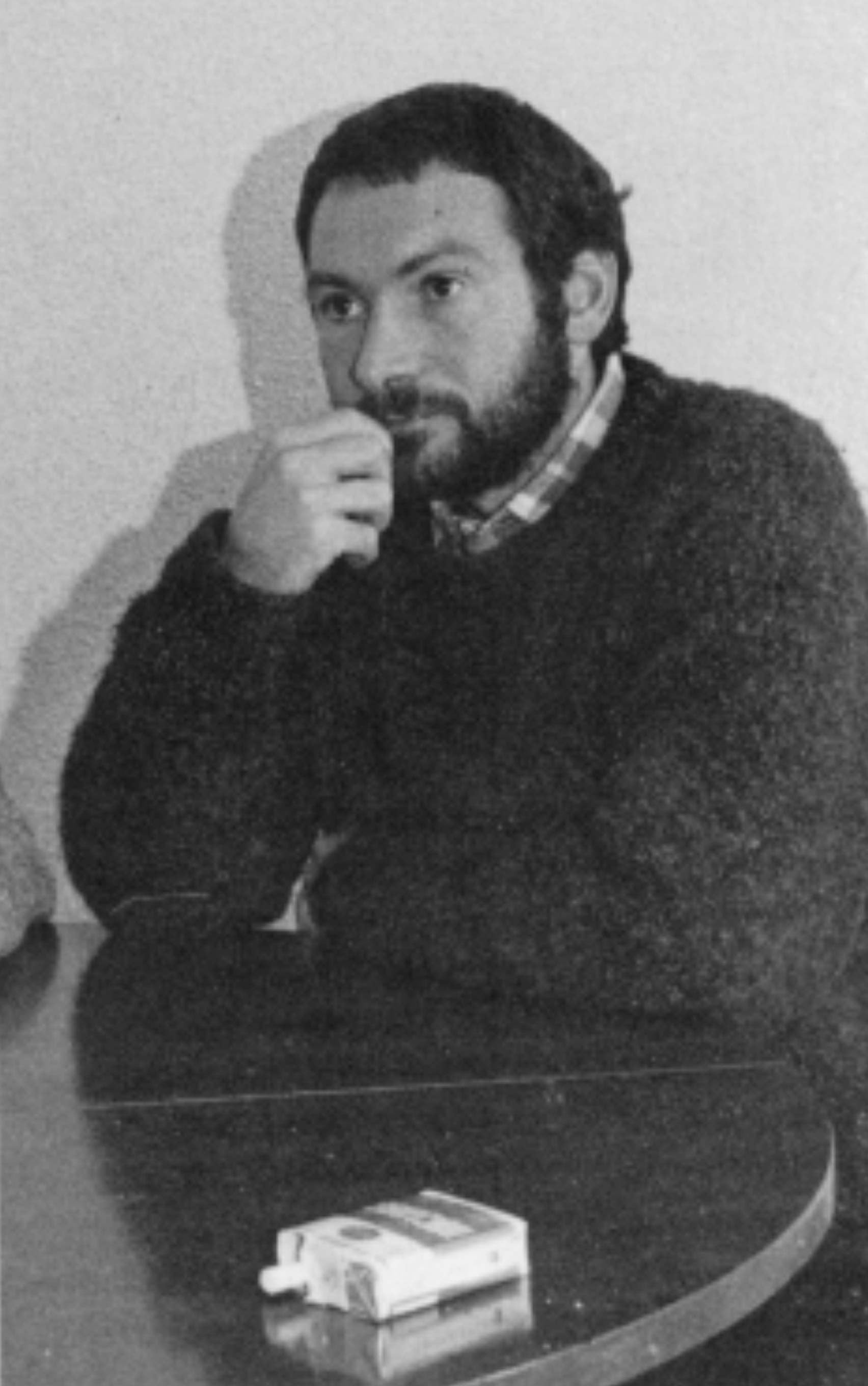 Joseba Sarrionandia, en una de sus últimas imágenes antes de la fuga.