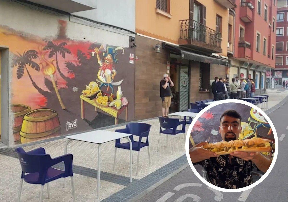 El bar con enormes bocadillos XXL que triunfa en San Sebastián: «Una infinidad de opciones»