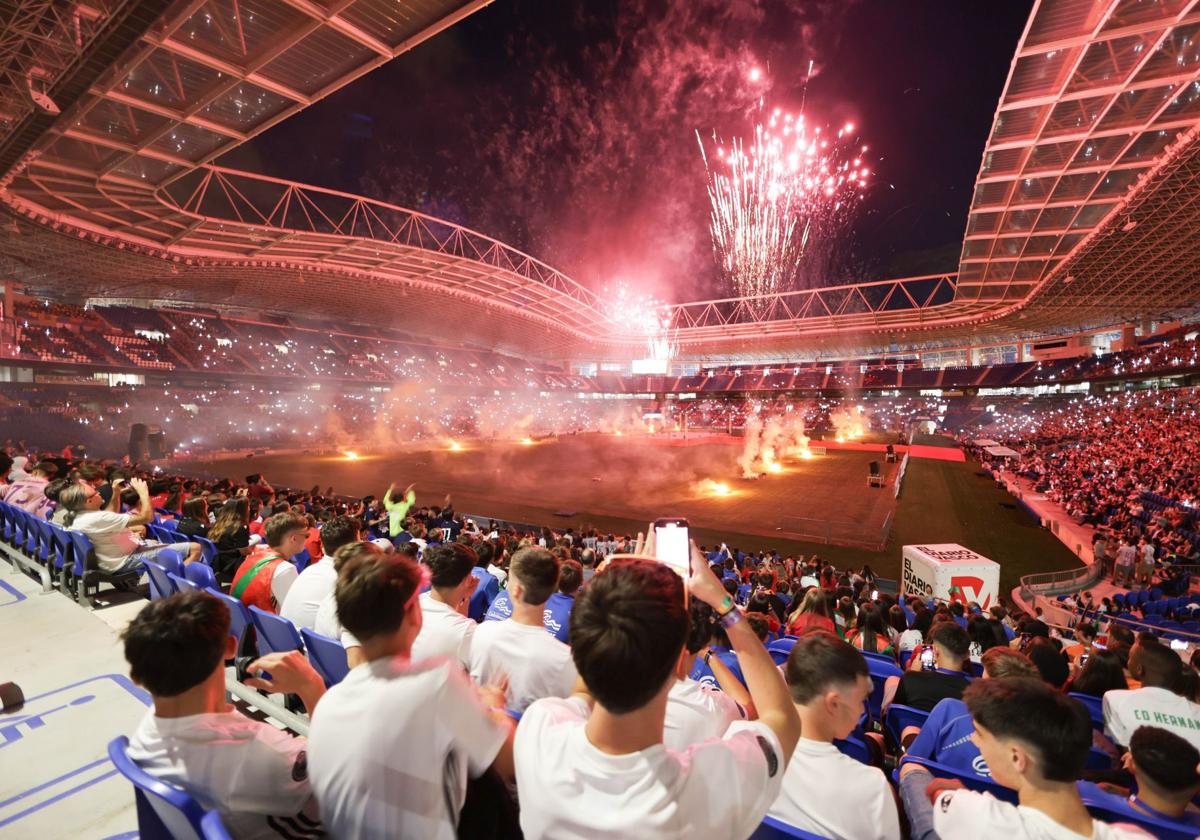 Anoeta vibró con la ceremonia inaugural.