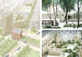 Así son los tres proyectos finalistas que darán forma al nuevo barrio sobre las vías del Topo en Easo