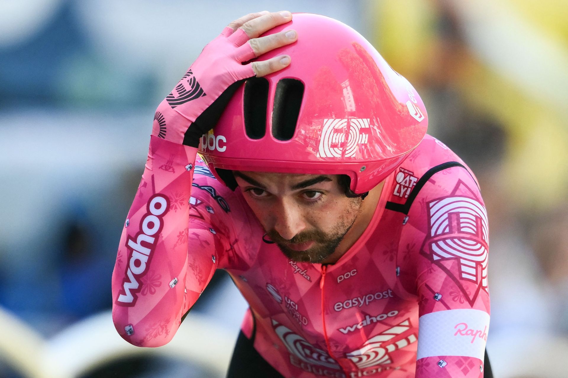 El ciclista irlandés del equipo EF Education - EasyPost, Ben Healy.
