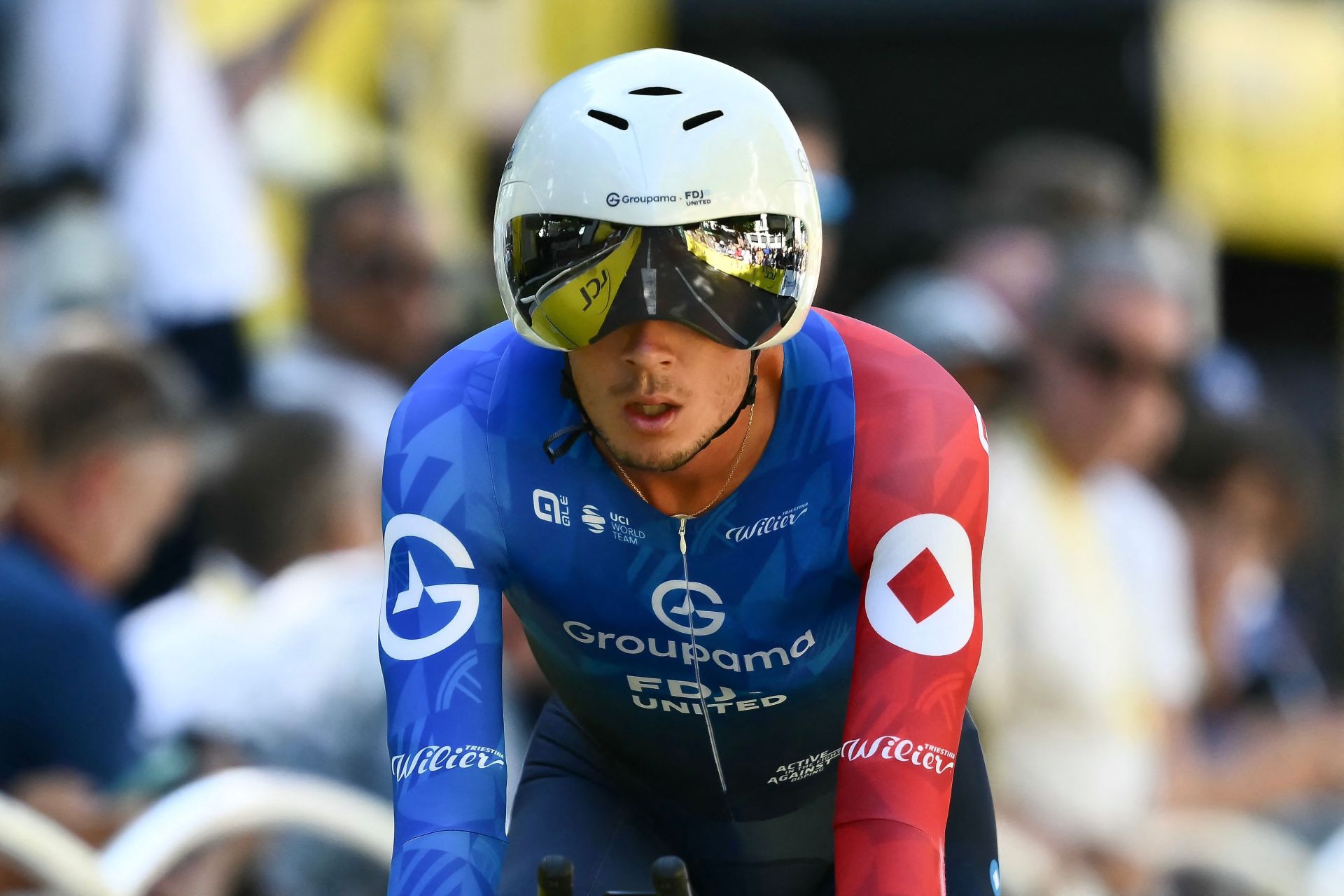El ciclista francés Valentin Madouas, del equipo FDJ.