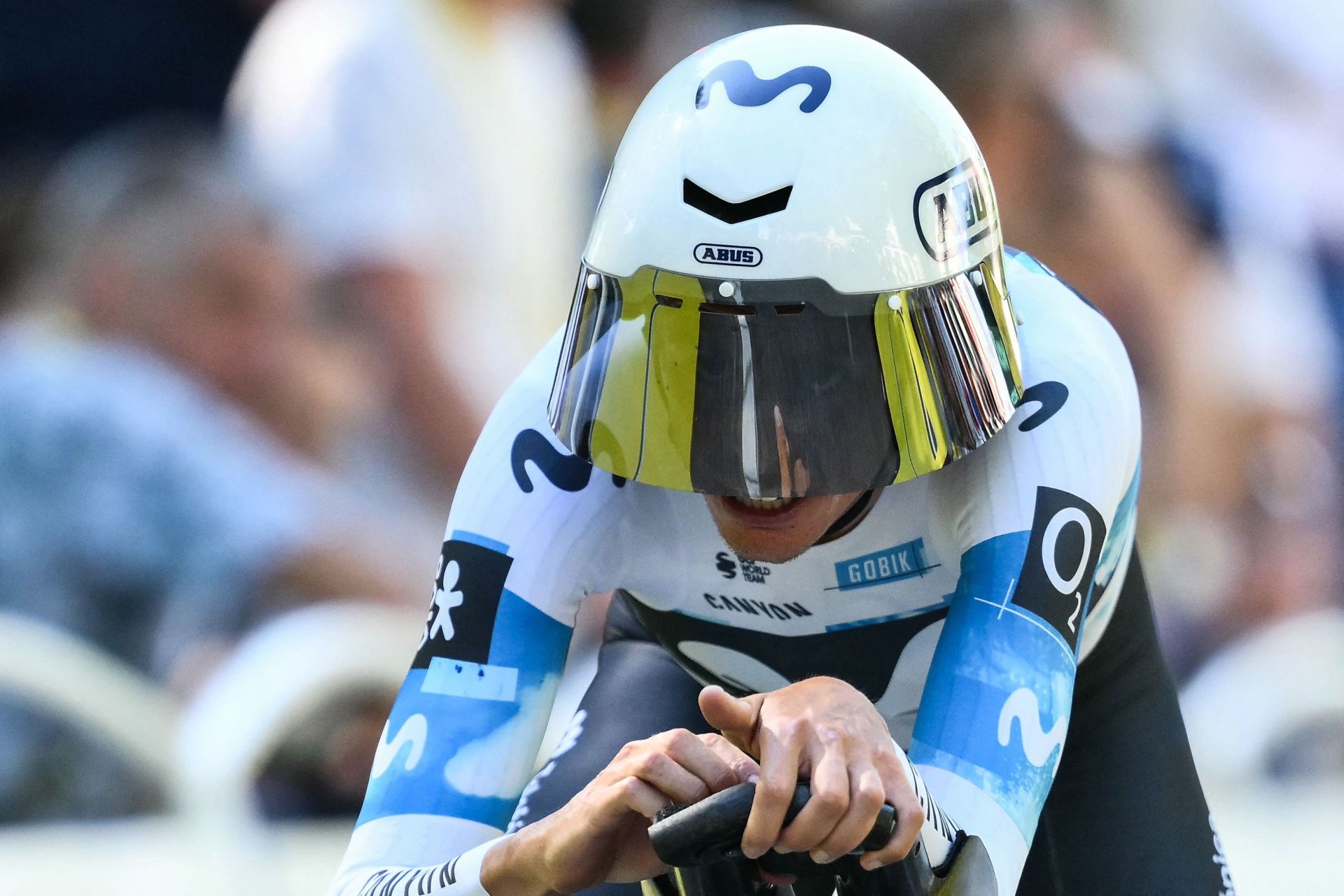 El ciclista español Enric Mas, del Movistar Team.