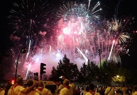 Espectáculo de fuegos artificiales de este jueves, 10 de julio