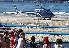 Una gran parte de la Grande Plage de Hendaya fue evacuada y los niños del Club Neptune fueron trasladados.