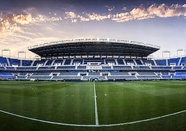 Estadio de La Rosaleda en Málaga.