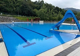 Piscinas de Ugarteigaran, donde se produjo el incidente con el escape de cloro.