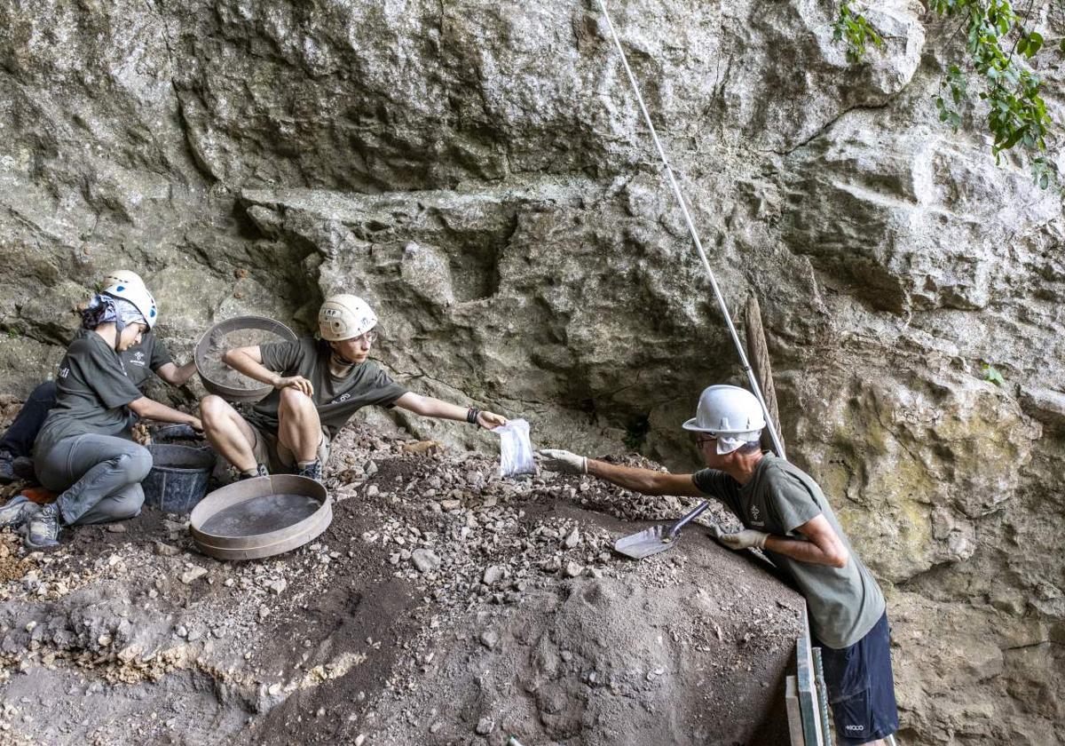 Restos de los neandertales en Zegama