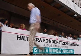 Una concentración de ELA por un muerto en accidente laboral.