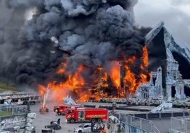 Imagen del incendio de Tomorrowland