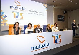 Imagen de la Junta General Ordinaria celebrada este viernes en Vitoria.