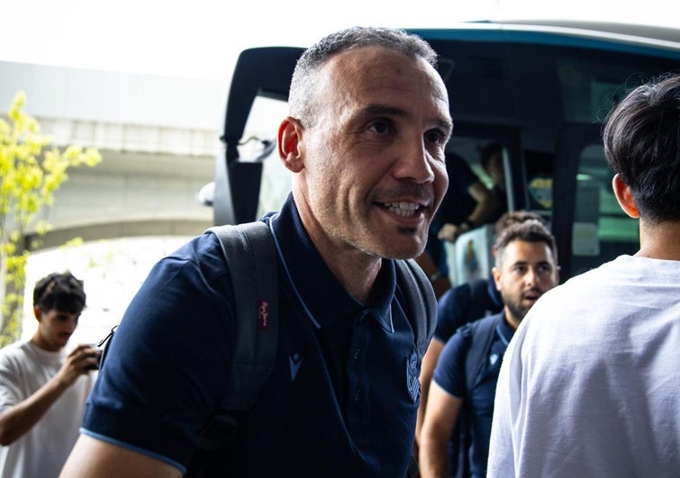 Sergio, a la llegada del hotel.