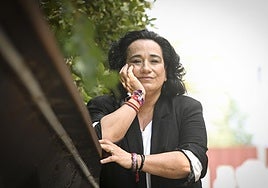 La diputada socialista Rafaela Romero, durante la entrevista en Donostia.