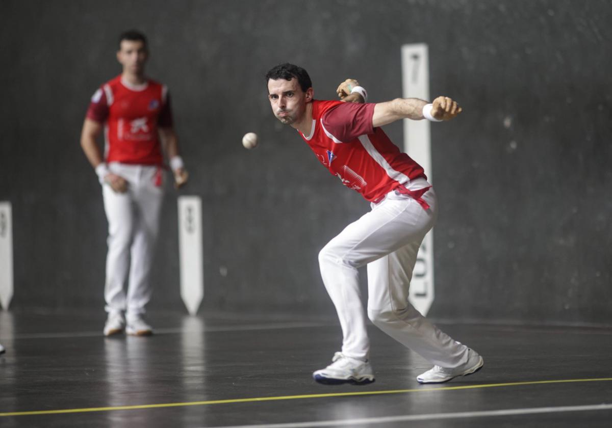 Jokin Altuna, en el partido del 1 de julio en el Uranzu de Irun.