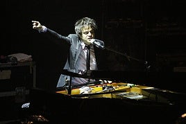 Jamie Cullum, en un momento de su actuación del Kursaal en 2010.