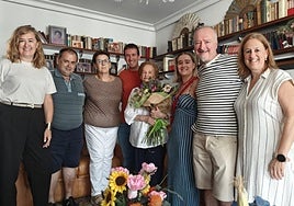 Martxeli Garay Iriarte sopló 100 velas