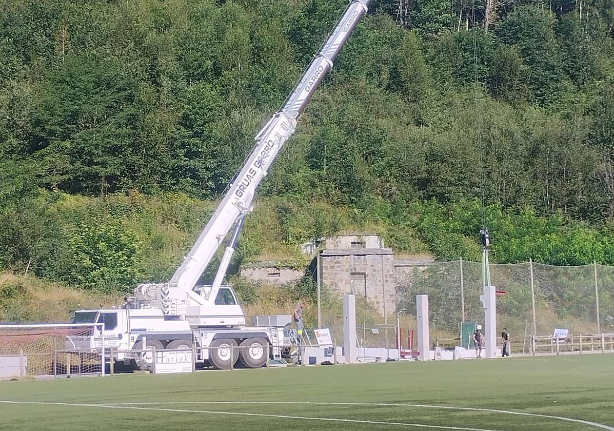 Instalación de pilares.