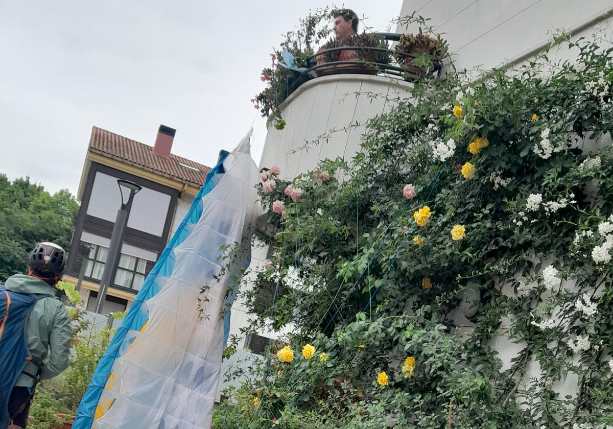 «Mi casa de Orio convertida en pista de aterrizaje»