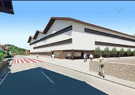 Recreación del futuro centro de FP de Oronoz.