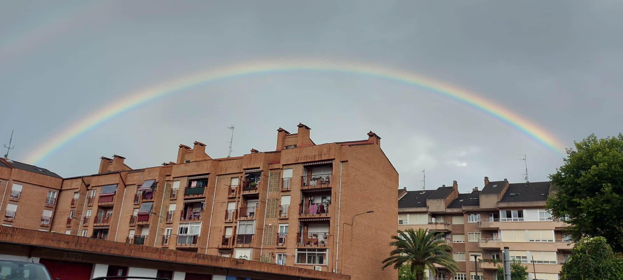 Arcoíris esta mañana en Zumaia