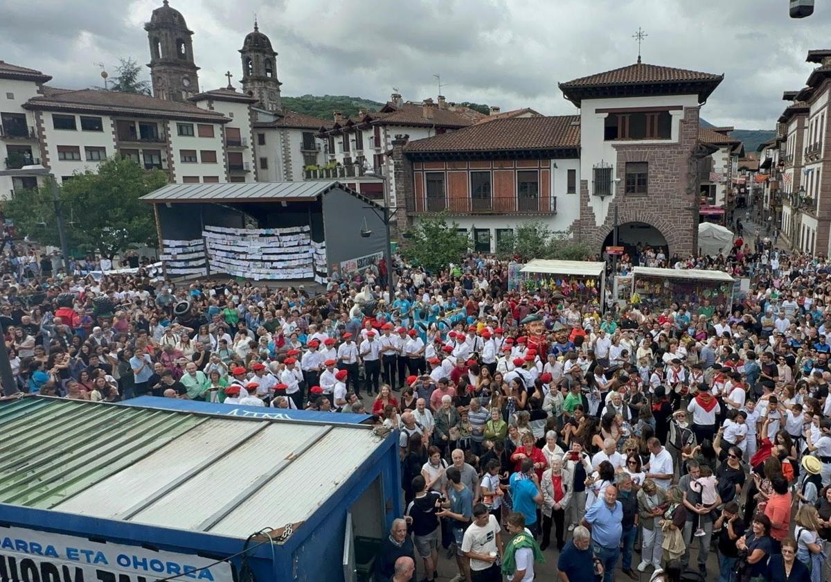 Txupinazo en Elizondo