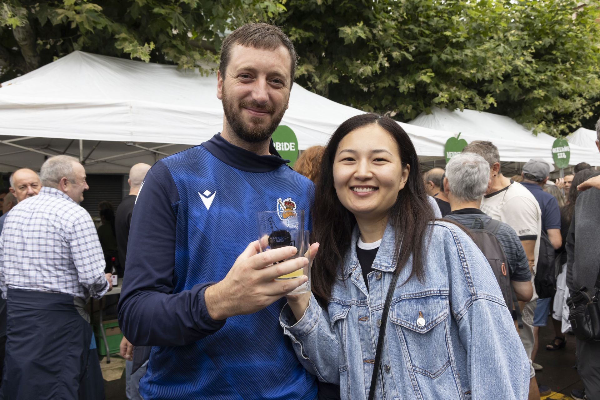 Ambiente festivo en Astigarraga por el día de Santa Ana