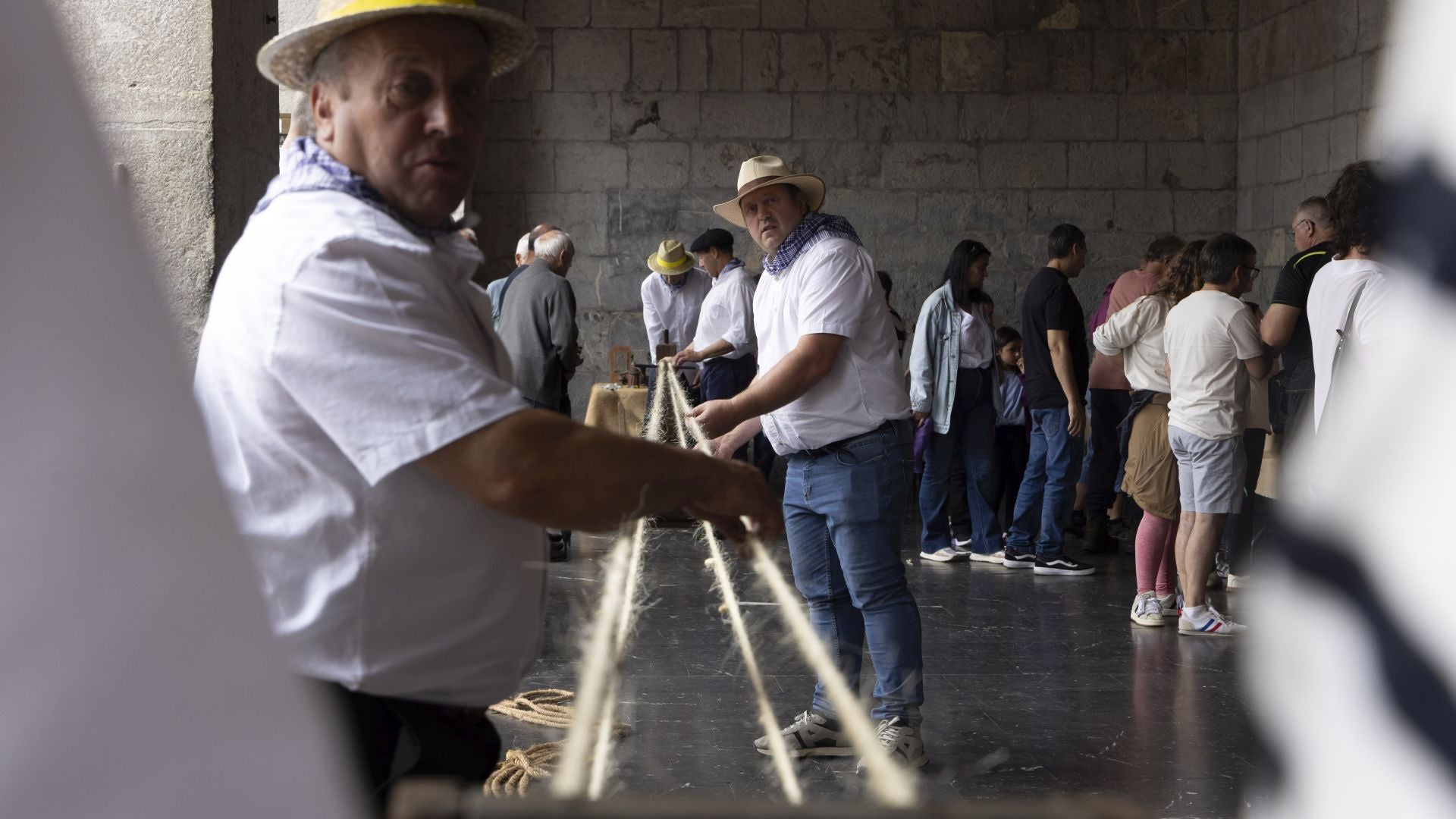 Ambiente festivo en Astigarraga por el día de Santa Ana