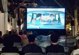 El cine al aire libre se trasladó a Biteri