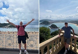 Álex Corretja ha difundido entre sus seguidores varias imágenes por Donostia.