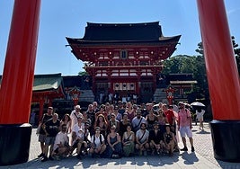 El coro Landarbaso en su visita a Japón