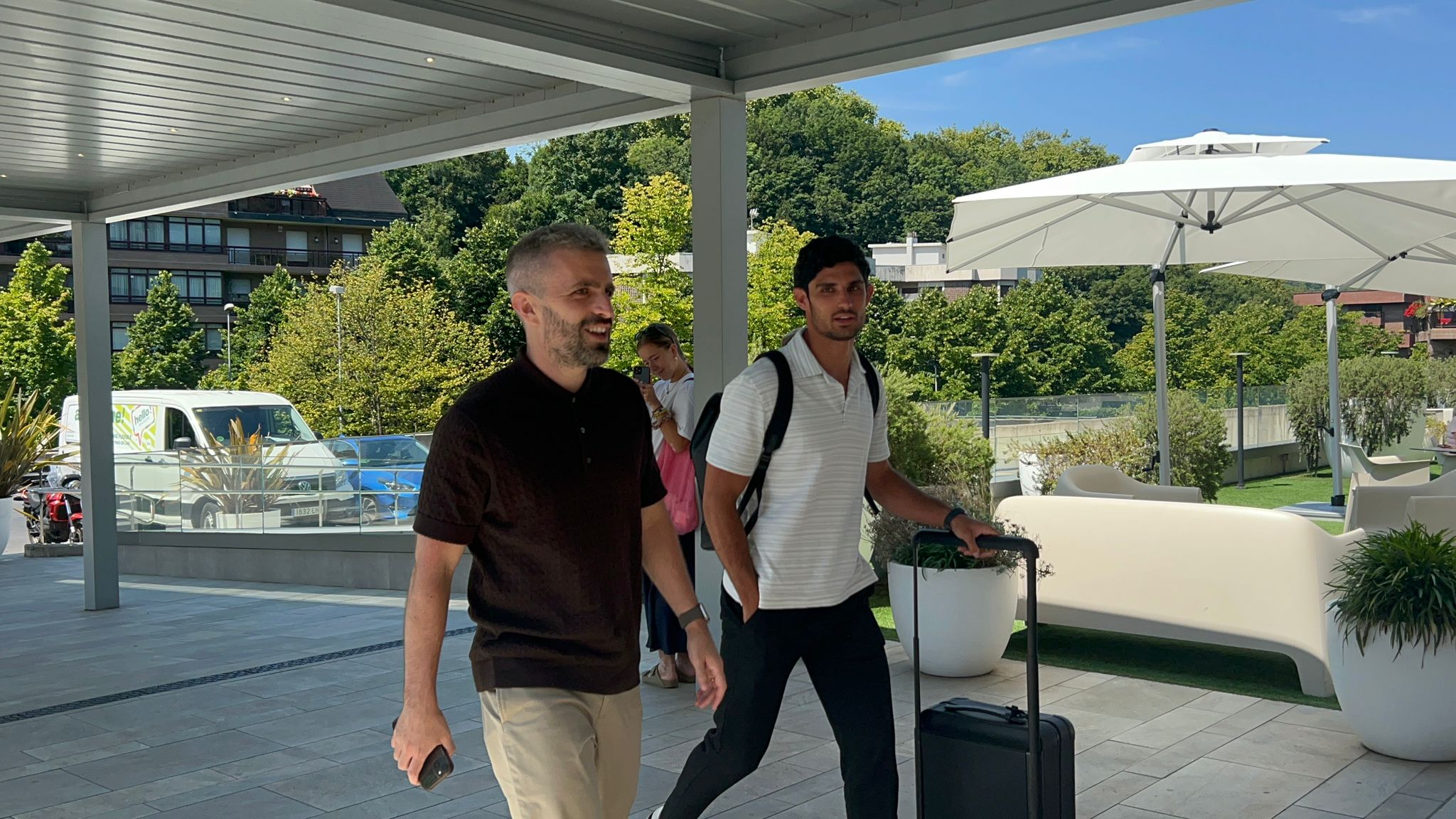 Así ha sido la llegada de Guedes a Donostia