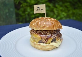 Receta de hamburguesa a la brasa con cecina